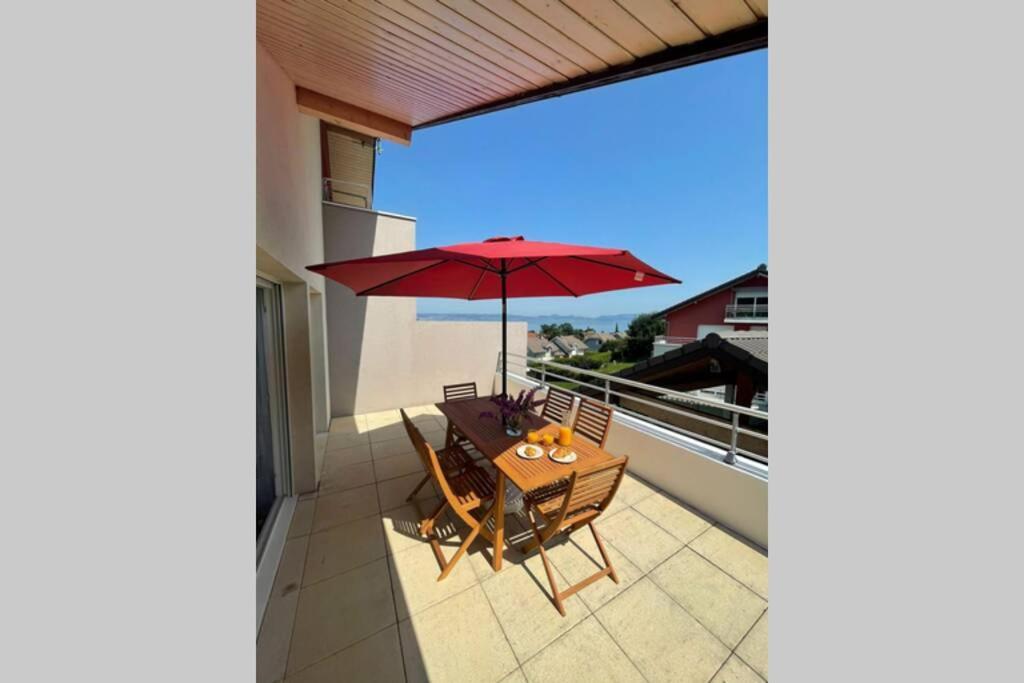 Superbe Appartement Au Calme Avec Vue Sur Le Lac. Evian-les-Bains Exterior photo